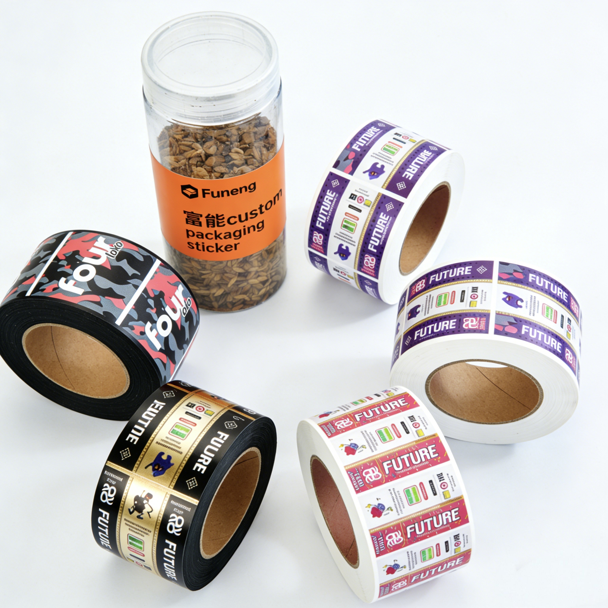High Quality Custom Printed Packaging Label Sticker Waterproof for Food