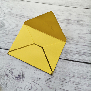 Nhà Máy Bán buôn tùy chỉnh kích thước phong bì màu đen lá vàng đóng dấu phong bì với logo của bạn cho lời chào và kinh doanh - Product Image 5