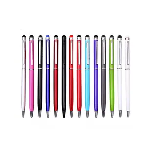 Hoge Kwaliteit Aanpasbare Logo Multi-color Functionele Metalen Pen Touch Stylus Balpen Cross Pen