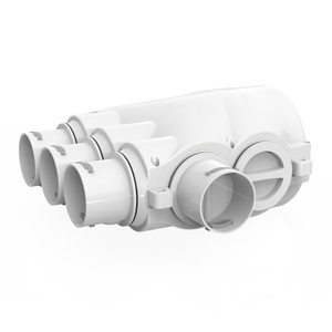 Accesorios de ventilación ABS, distribuidor de conductos de aire de 1-7 puertos, silenciador, accesorios de conductos de tubería de PE, hospitales, gimnasios, escuelas, sótanos - Product Image 3