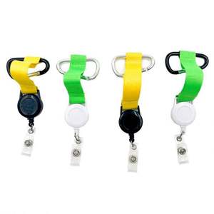 Hot Sales Badge Reel Retractable Badge Holder Heavy Duty Retractable Keychain with <b>Key</b> <b>Chain</b> Ring for ID Card Badge Clip Holders - Product Image 6