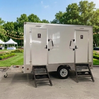 Vente directe usine : Conteneur sanitaire mobile de luxe à panneaux sandwich, design moderne, facile à installer en extérieur