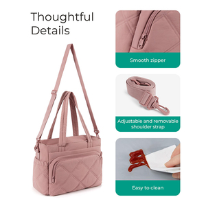 <span class=keywords><strong>Sac</strong></span> <span class=keywords><strong>à</strong></span> déjeuner <span class=keywords><strong>isotherme</strong></span> matelassé personnalisé de grande taille <span class=keywords><strong>pour</strong></span> femmes, en toile, avec plusieurs poches, glacière <span class=keywords><strong>isotherme</strong></span> <span class=keywords><strong>pour</strong></span> le stockage des aliments - Product Image 5