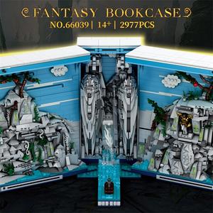 Reobrix Diorama en forme de livre de fantaisie avec statues de roi, scène de rivière, éclairage LED et interrupteur dissimulé, serre-livres transformable en 3 parties pour adultes - Product Image 3