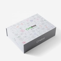 Boîte cadeau à thé personnalisée avec paillettes, en matériaux recyclés, boîte rigide en forme de livre pour l'emballage de thé et de capsules de café