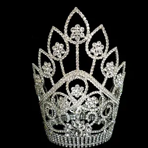 公主银水晶全圆形王冠