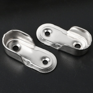 Zinc Alloy <b>Wardrobe</b> <b>Hanging</b> Rod Bracket Wall Mount Non Detachable Clothes Support Hardware Accessory - Product Image 2