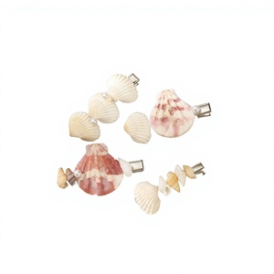99 Gold Data Luna Seashells Hair Clip Handmade Elegant Eco-Friendly Ocean <b>Shell</b> Ornament Vietnam for Beach Parties Vacations - Product Image 1