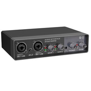 Iluminación de <span class=keywords><strong>audio</strong></span> y video profesional Nueva interfaz USB Mezclador profesional Tarjeta de sonido para computadora Karaoke Grabación de estudio en vivo externo - Product Image 1