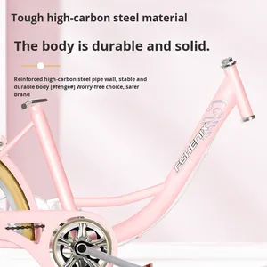 Bicicleta Urbana para <span class=keywords><strong>Mujer</strong></span> de 24/26 Pulgadas, Económica y de Buena Calidad, Cuadro de Acero, Una Velocidad, <span class=keywords><strong>Ligera</strong></span>, para Desplazamientos Diarios - Product Image 2