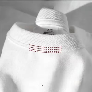 T-shirt Oversize in Cotone 100% da 600 GSM, Personalizzabile con Logo, Unisex, a Quattro Aghi e Doppio <span class=keywords><strong>Filo</strong></span>, Produttore all'Ingrosso - Product Image 5