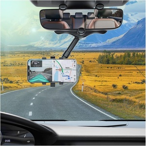 Nouveau support de téléphone portable pour voiture, support de moniteur de voiture, rotatif à 360°, rétractable, support de téléphone pour rétroviseur de voiture - Product Image 3