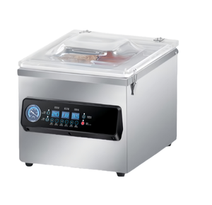 เครื่องซีลสูญญากาศแบบตั้งโต๊ะเชิงพาณิชย์ กึ่งอัตโนมัติ 220V สำหรับอาหารสด ซีลได้ทั้งแบบแห้งและแบบเปียก ขนาดเล็ก - Product Image 1