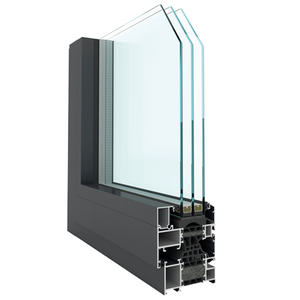 Ventana Abatible de Doble Vidrio con Aislamiento Térmico, Marco de Acero Inoxidable y Revestimiento de Aleación de Aluminio, Marca Hommie - Product Image 1