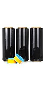 Bomei gói mini đen công nghiệp LLDPE Stretch <span class=keywords><strong>Wrap</strong></span> phim Pallet <span class=keywords><strong>Wrap</strong></span>-tự tôn trọng bao bì <span class=keywords><strong>Heavy</strong></span> Duty thu nhỏ phim - Product Image 2