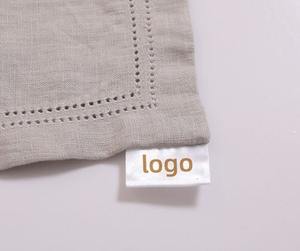 100% Lino 18cm * 18cm Servilletas cuadradas sólidas Decoración Mesa de cocina Manteles individuales Restaurante Hotel Decoración Servilletas - Product Image 2