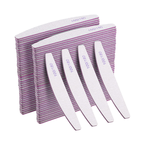 Juego de Limas de Uñas Profesionales No Eléctricas de Doble Cara con Logotipo Personalizado, Herramientas de Manicura y Pedicura, Grano 180/100 - Product Image 4