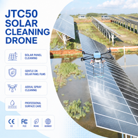 Nouveau drone de nettoyage de panneaux solaires JTC50, drone industriel photovoltaïque haute pression, robuste, prêt à voler, machine d'entretien UAV