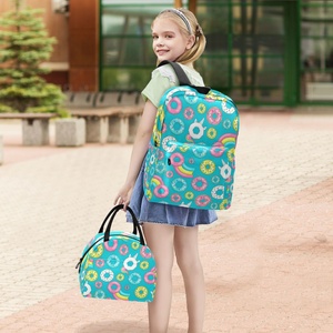 New Arrivals School Bags With Meal Boxes Donut Print Backpack <b>Lunch</b> Box Children School Bag <b>Sets</b> - Product Image 6