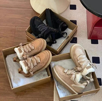 Zuecos XuanWu Tasman de Alta Calidad, Botines Unisex, Plataforma a la Moda, Botas de Nieve con Diseño Clásico y Forro de Piel para Todas las Temporadas