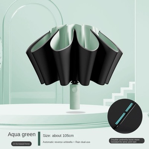 Parapluie de voiture automatique pliable grand format à double brin, protection solaire UV double usage - Product Image 6