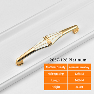 JAYA Europe stile retrò tirare maniglie delle porte oro rosa occhio oro in lega di alluminio maniglia pomello della porta - Product Image 6
