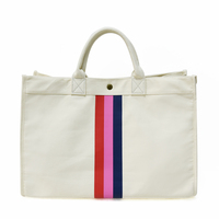 Sacs fourre-tout décontractés en toile pour femmes, taille L, couleur beige, avec poche intérieure zippée, doublure en coton, grande capacité