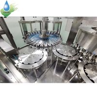 Machine de remplissage automatique d'eau minérale 4000 bph, monobloc rotatif 3-en-1, pour bouteilles de 500 ml à 2 L, usine d'embouteillage d'eau potable purifiée - Prix