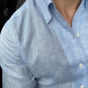 <span class=keywords><strong>Chemise</strong></span> décontractée en <span class=keywords><strong>lin</strong></span> léger pour <span class=keywords><strong>homme</strong></span> MTM Summer, personnalisable, antibactérienne et absorbant l'humidité, en <span class=keywords><strong>lin</strong></span> naturel <span class=keywords><strong>bleu</strong></span> <span class=keywords><strong>ciel</strong></span>. - Product Image 5