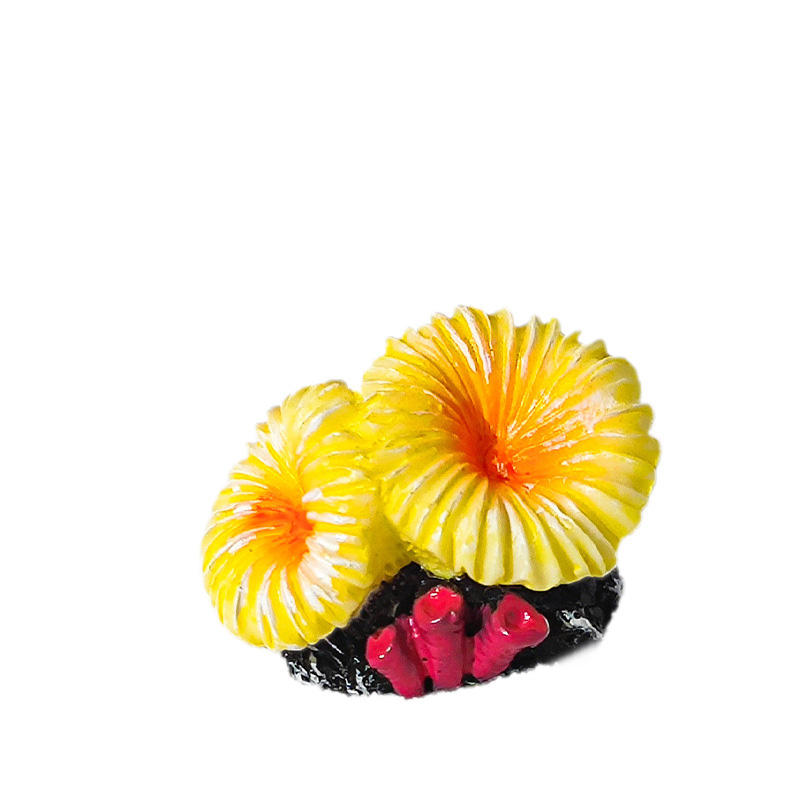 yellow(Two-headed firecracker flower coral resin)