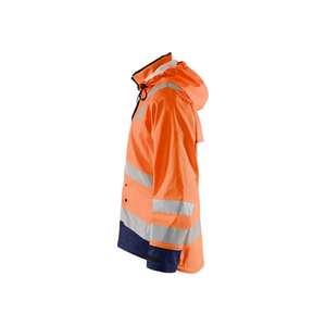 BLAKLADER - 430220035389XXXL Chaqueta de lluvia Hi-Vis Nivel 2 Naranja/Azul marino-EAN 7330509570647 PROTECCIÓN PARA TODO TIEMPO - Product Image 4