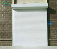 Porte à enroulement verticale en aluminium de haute qualité, design industriel moderne, avec dispositifs de sécurité pour entrepôts