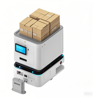 Nuevo robot móvil autónomo de transporte de carga interior para transporte de almacén en industrias de restaurantes de plantas de fabricación minorista