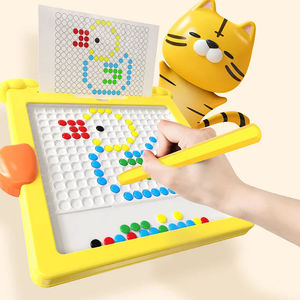 Jouet de <span class=keywords><strong>dessin</strong></span> magnétique pour enfants en forme de <span class=keywords><strong>canard</strong></span>, perles magnétiques colorées, entraînement de la motricité fine, jeu de puzzle, jouets éducatifs précoces - Product Image 5