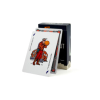 Cartes à Jouer en PVC Thème Cowboy de Haute Qualité avec Finition Lin, Personnalisables en Gros