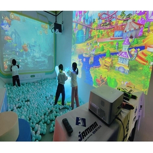AR แผ่นฉายภาพติดผนังแบบอินเทอร์แอคทีฟ,กิจกรรมติดผนังสุดวิเศษที่โยนบอลสระว่ายน้ำสนามเด็กเล่นแบบนุ่มสำหรับขี่สนุก - Product Image 1