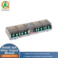 Module de sortie à 16 relais Oshangming avec interface RS485 Lora Modbus RTU 12V/24V, relais ouvert simple 50A pour PLC