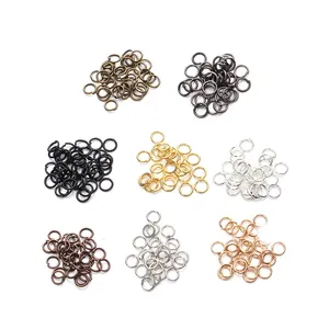 200pcs/bag Rose Gold Open Circle Jump Rings Necklace Bracelet Earring Pendant Connectors DIY Making Jewelry Crafts Accessories