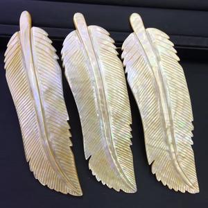 YZ สีที่แตกต่างกันใบแกะสลักแม่ของเปลือกหอยมุกธรรมชาติหินเปลือกหอยทะเล - Product Image 4