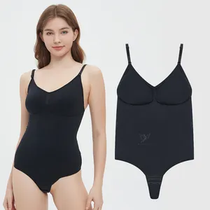 Hygieia Personnalisé Spaghetti Strap Colombianas Sans Couture Body Shaper String Push Up Soutien-Gorge Tummy Control Tricot Shapewear Body Femmes