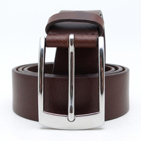 Boucle de ceinture en alliage de zinc sans nickel de qualité supérieure, 30 mm, finition argent brillant, quincaillerie métallique durable, ceintures en cuir pour hommes, OEM personnalisé