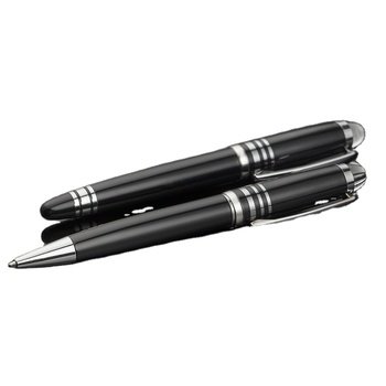 High End logo Custom clear Crystal on Top Luxury Company logo Vip Pen