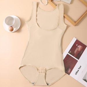Prix de gros – Nouvelle combinaison gainante une pièce en jersey élasthanne respirant, col en U, bretelles larges, grande taille XL-5XL, facile à mettre et à enlever - Product Image 4
