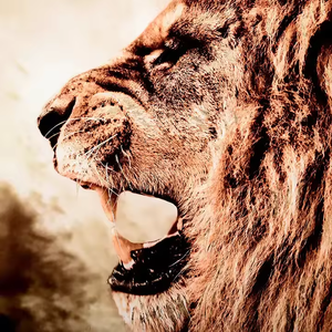 لوحة زجاجية مخصصة بالجملة بتصميم أسد ثلاثي الأبعاد، فن حديث للتعليق على الجدران الأفقية، فن B&C، لوحة مستطيلة للعام الجديد مقاس 40×60-80×120 - Product Image 4