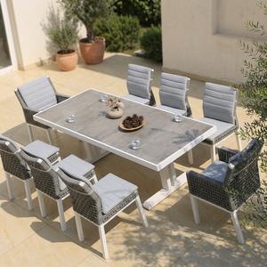 Sedia da pranzo da esterno OSMEN <span class=keywords><strong>LUMI</strong></span> 2.0, impermeabile, resistente ai raggi UV, in vimini, per giardino, <span class=keywords><strong>ristorante</strong></span>, patio. - Product Image 3