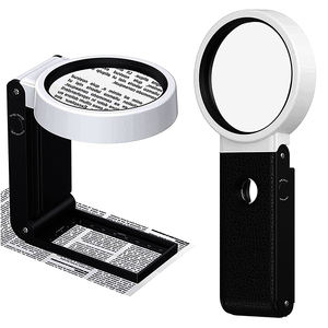 Kaca pembesar untuk membaca, perhiasan koin <span class=keywords><strong>5X</strong></span> 25X 90mm kaki dapat dilipat lampu 2UV <span class=keywords><strong>2</strong></span> in 1 dengan USB - Product Image 5