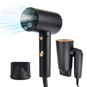 PRITECH 1600w Negative Ion Travel Mini <strong>Hair</strong> Blow <strong>Dryer</strong> Electric <strong>Portable</strong> Hotel <strong>Hair</strong> <strong>Dryer</strong> for Household Homeuse with Fold Handle - Product Image 1