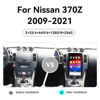 Écran tactile de navigation 13,8'' pour Nissan 370Z 2009-2021, autoradio, stéréo de voiture, Carplay sans fil, lecteur multimédia de voiture, unité principale