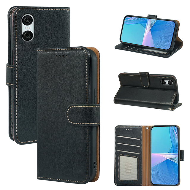 Premium Magnetic Flip Wallet Leather Cell Phone Case for Moto G05 G15 G75 G55 G35 Rfid Blocking Card Holder Mobile Purse Cover