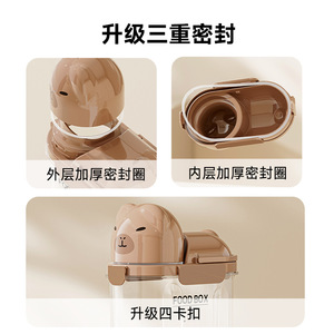 ภาชนะเก็บอาหารสัตว์เลี้ยง 1-2 ลิตร โปร่งใส ปิดสนิท พร้อมฝาปิด สำหรับให้อาหารแมวและสุนัข - Product Image 3